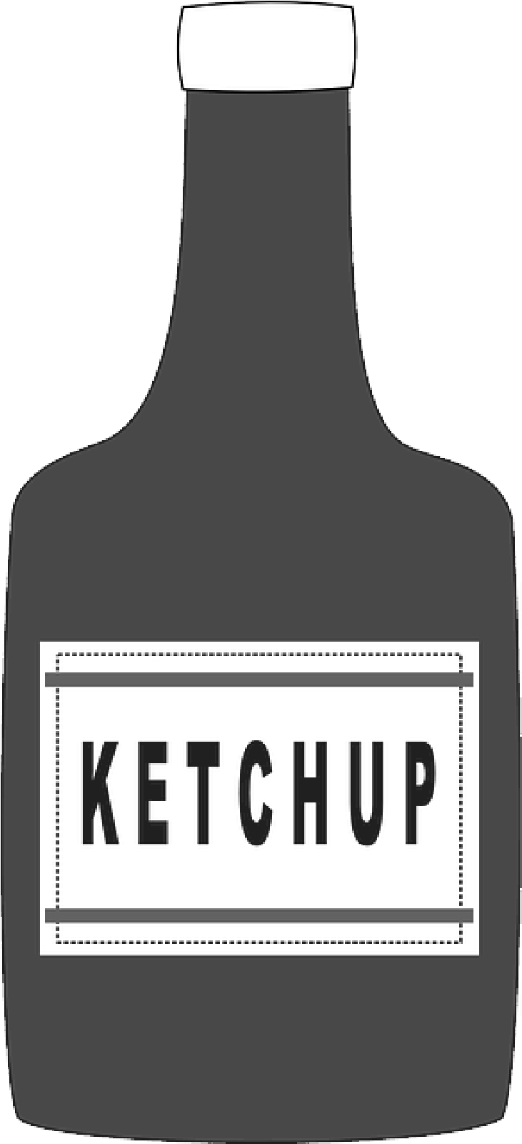 Mb Image/png - Cartoon Ketchup Bottle (800x1600), Png Download