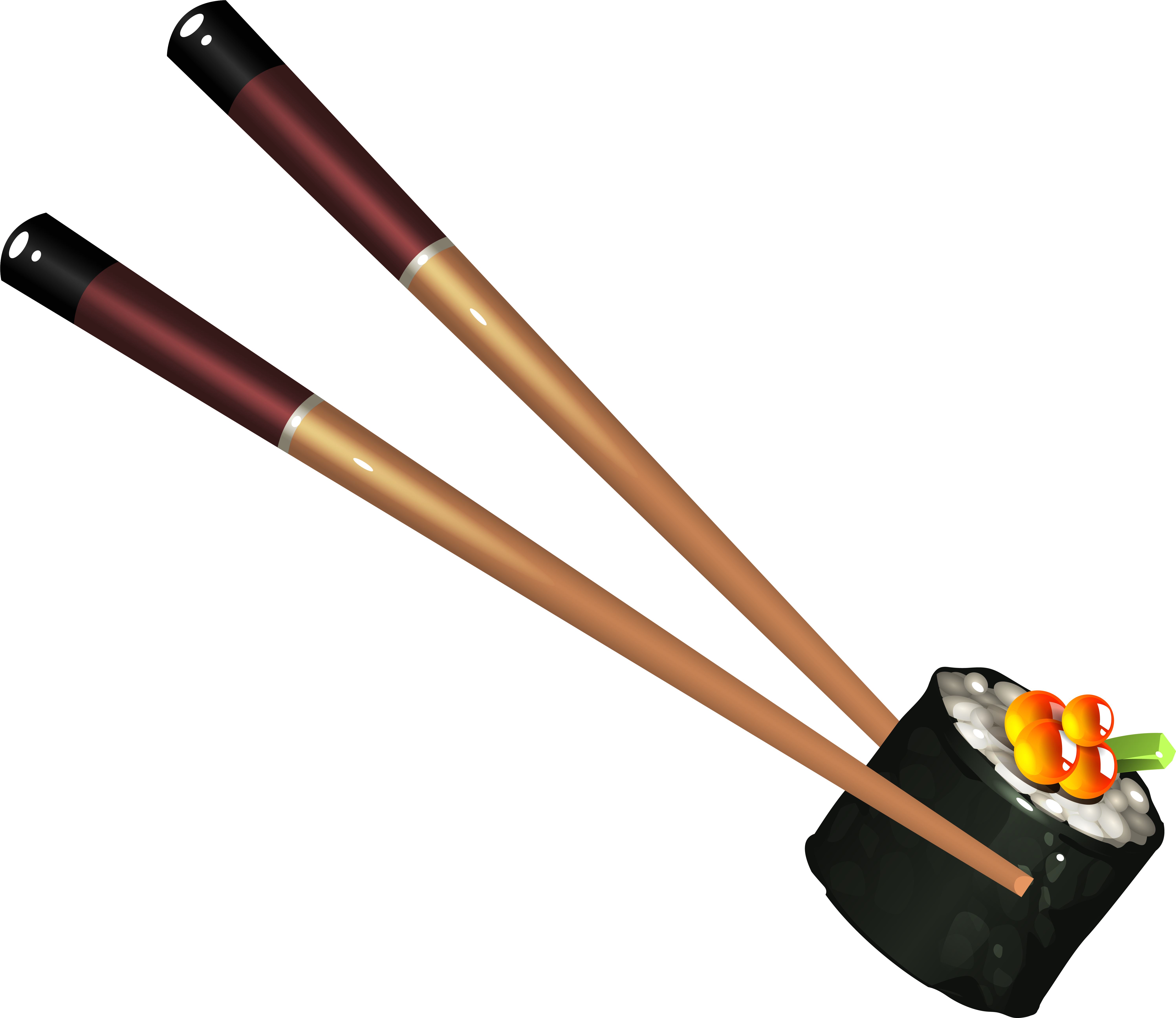Sushi Clipart Transparent - Sushi Clip Art Png (6091x5271), Png Download