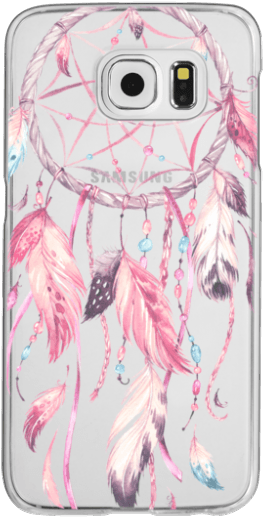 Watercolor Pink Dreamcatcher Feather Dream Catcher - Marmont Hill 'dreamcatcher' Framed Painting Print (300x547), Png Download