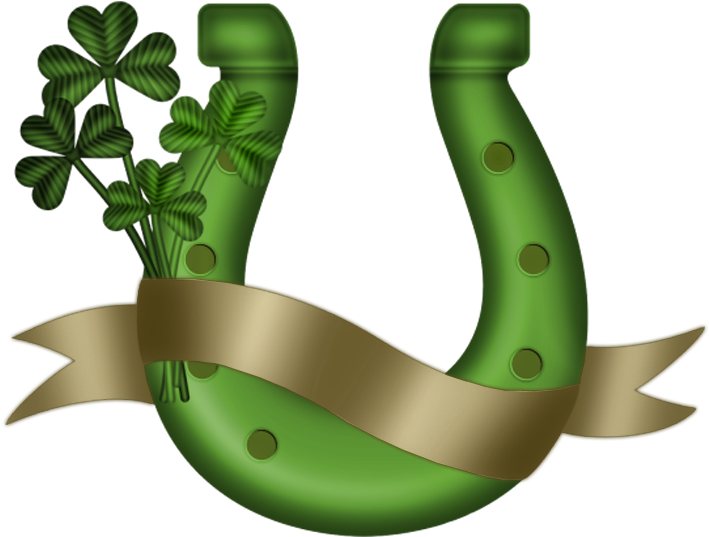 0, - St Patricks Horse Shoe (600x477), Png Download