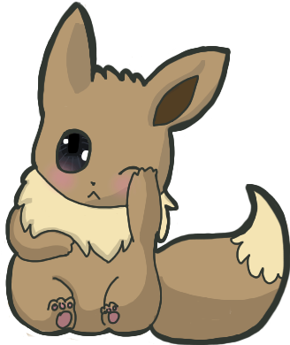 Eevee By Provable On Deviantart - Eevee (328x390), Png Download