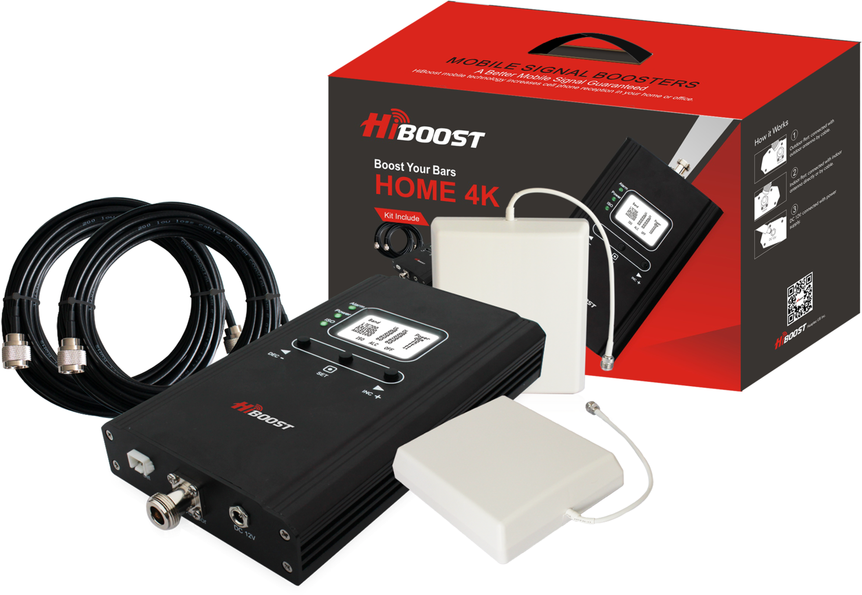 Hiboost Cell Phone Signal Boosters - Hiboost Home 10k Lcd Cell Phone Signal Booster (2048x1536), Png Download