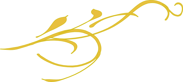 Decorative Line Gold Png File - Gold Flowers Clip Art (600x270), Png Download