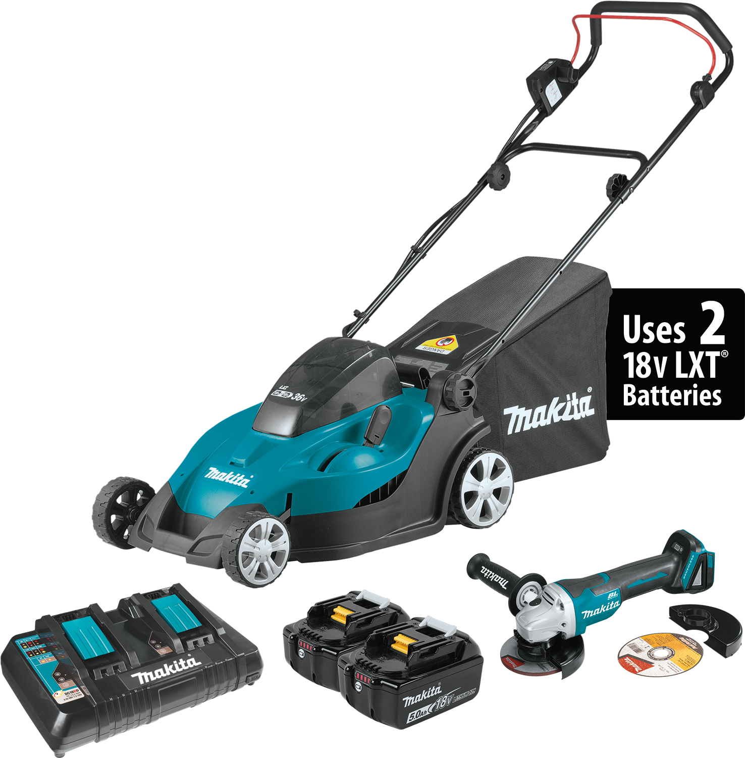 Xml02ptx1 - Makita Usa - 18v X2 (36v) Lxt Lithium-ion 17 In. Cordless (1500x1500), Png Download