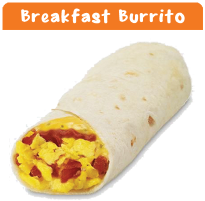 Burrito Clipart Sandwich Wrap - Breakfast Burrito Png (411x465), Png Download