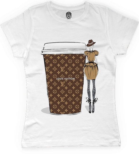 Lv Cappuccino - Louis Vuitton Drawing (480x530), Png Download