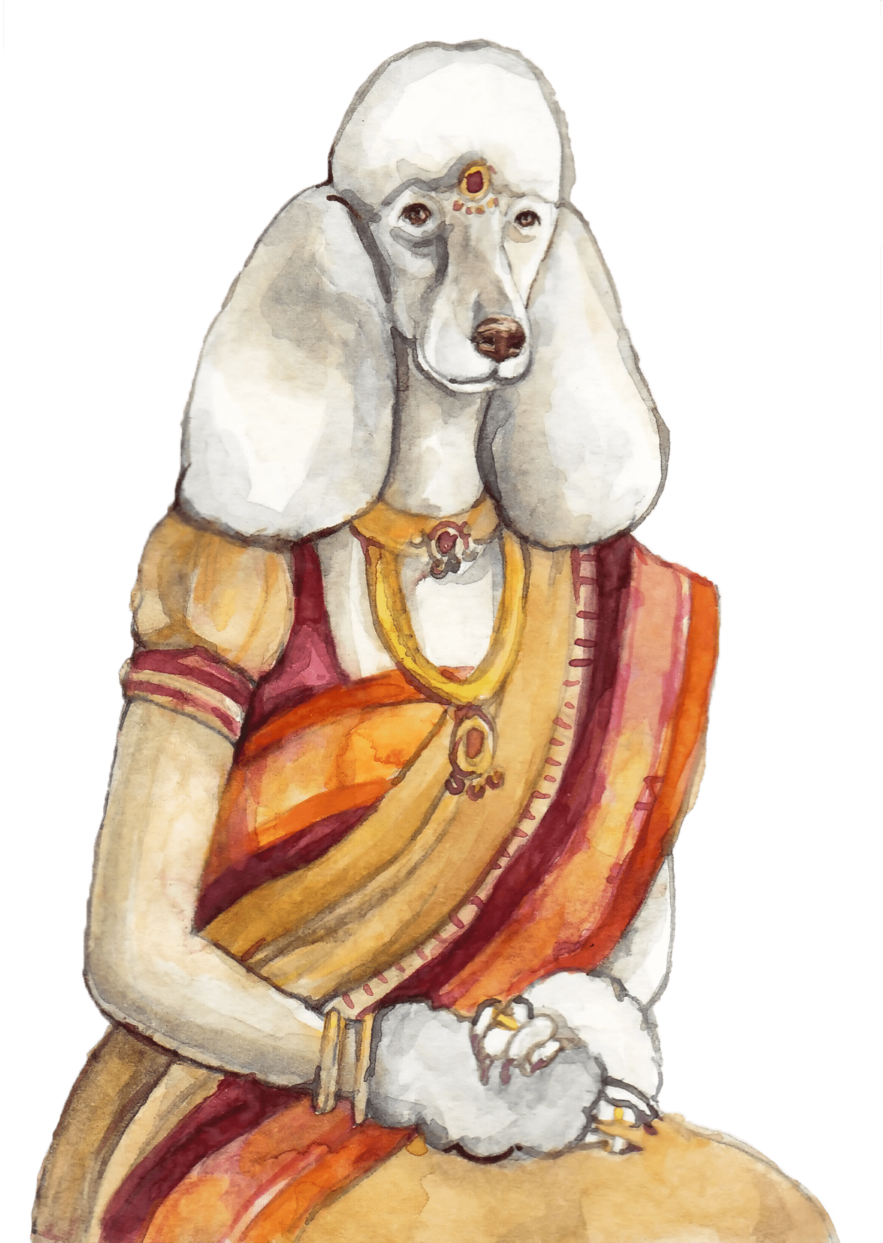 Lunar Dog Year - Standard Poodle (1240x1746), Png Download