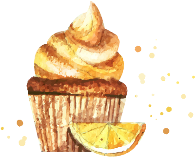 Clean Simple Treats - Draw Ice Cream Cupcake (705x332), Png Download