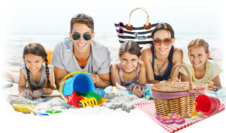 Vacation Beach Png Picture - Family Vacation Png (795x585), Png Download