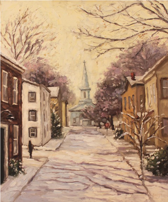 Church Street Snowfall - Alley (800x800), Png Download