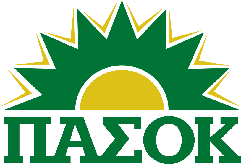 Pasok-logo Yellow Green W Lines - Circle (1071x554), Png Download