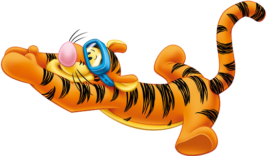 Tigger Sports Clipart - Tiger The Winnie Pooh (569x354), Png Download