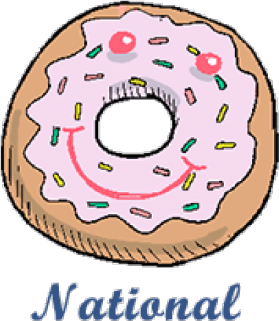 Dougnut Clipart Donut Day - Circle (640x480), Png Download