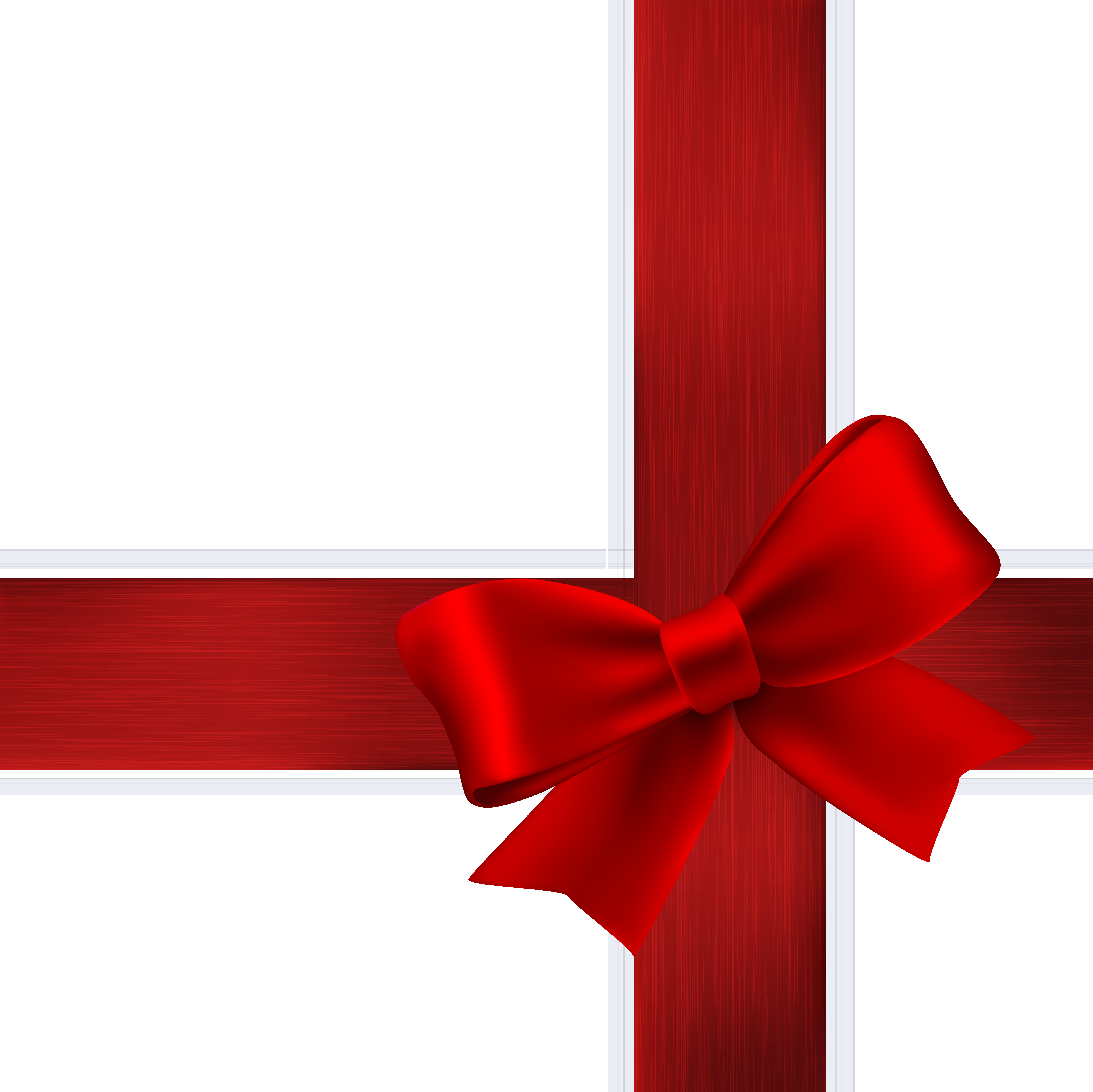 Deco Red Bow Transparent Png Clip Art Imageu200b Gallery (7114x7107), Png Download