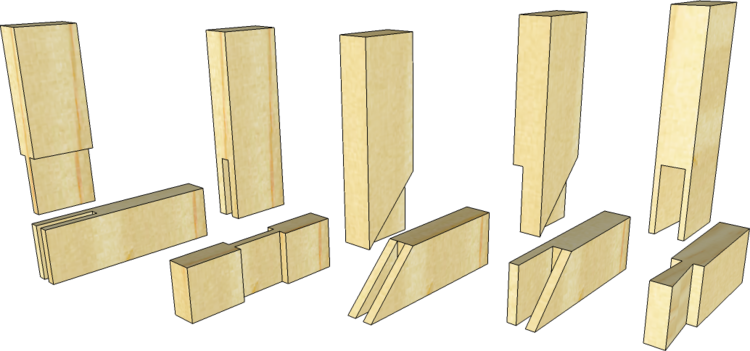 Types Of Bridle Joint - Mitred Corner Bridle Joint (750x351), Png Download