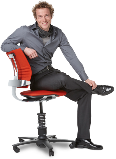 Sitting Man Png - Sitting On A Chair Png (501x550), Png Download