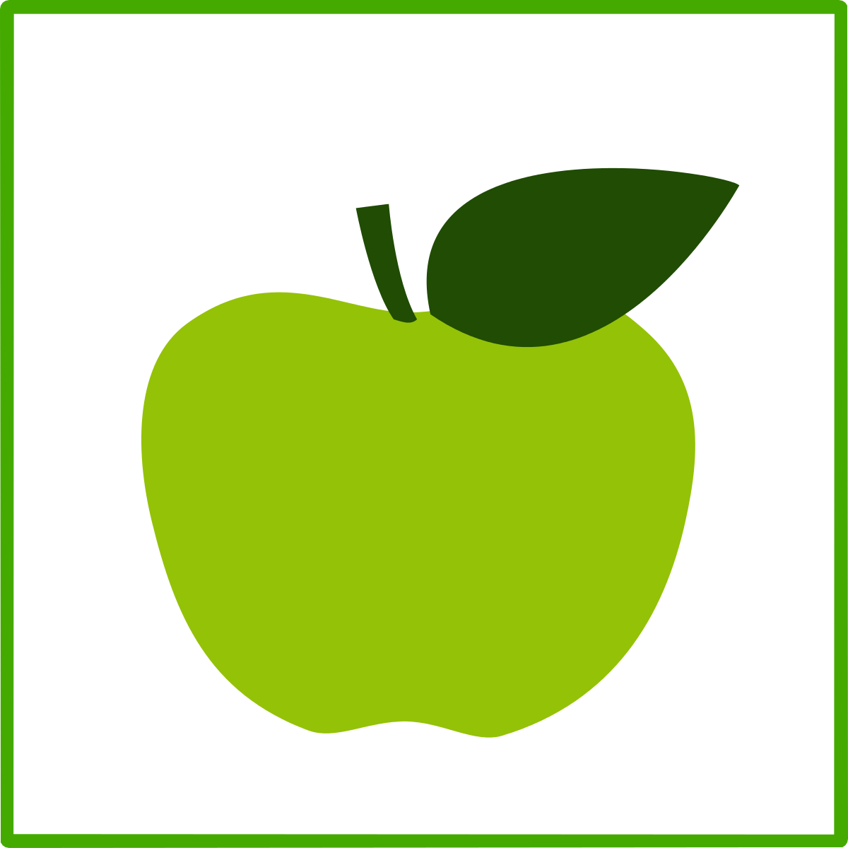 Eco Green Apple, Icon Clipart By Dominiquechappard - Green Apple Icon (1200x1200), Png Download