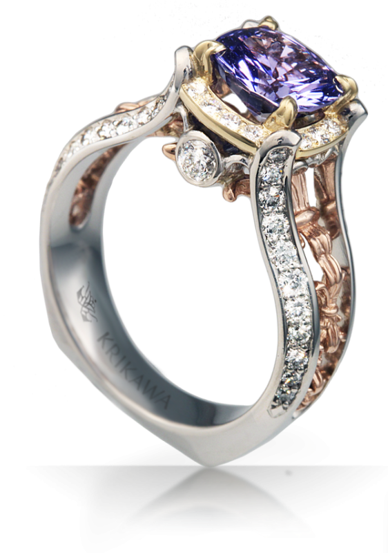 Luxury Sapphire Engagement Rings By Lisa Krikawa - Jewelry Diamond Men Luxury (562x800), Png Download