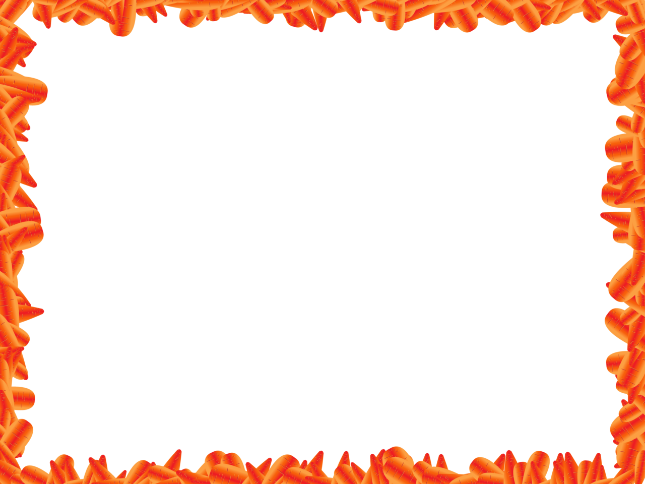 Carrot Clipart Frame - Carrot Frame (1280x960), Png Download