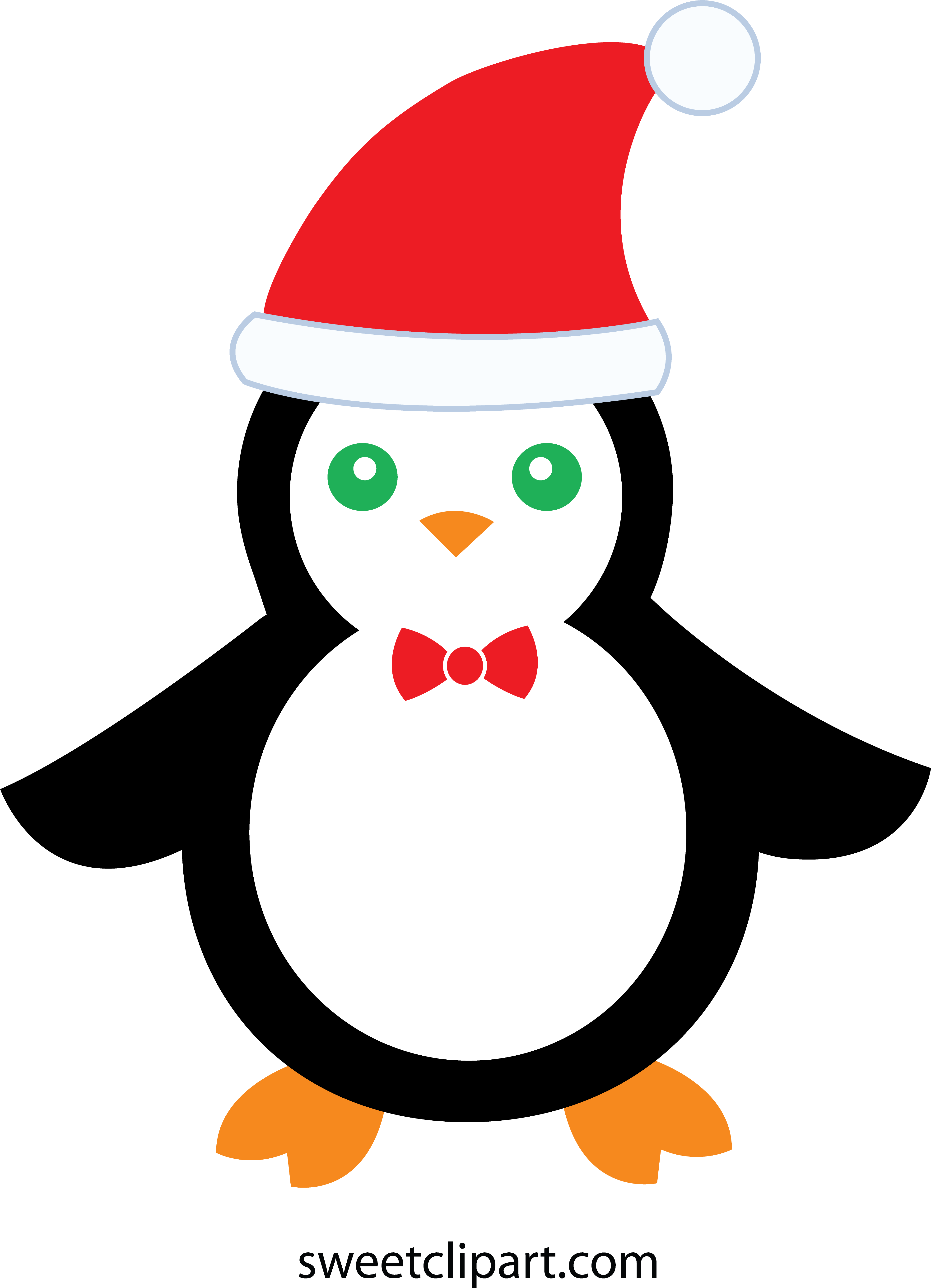 Cute Christmas Penguin - Adã©lie Penguin (3923x5446), Png Download