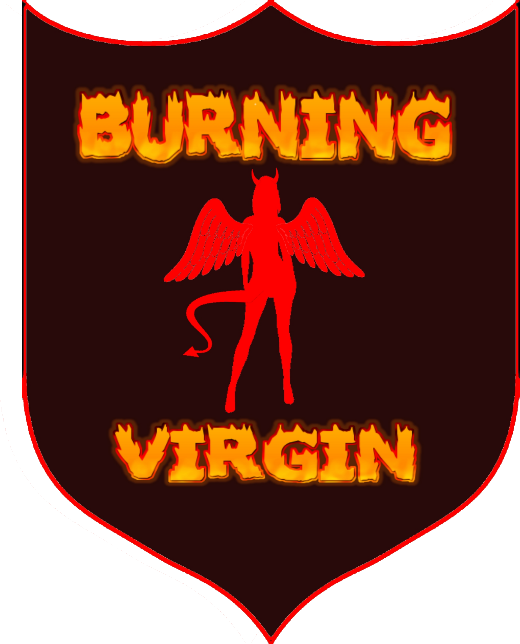 Burning Virgin - Emblem (2800x2600), Png Download