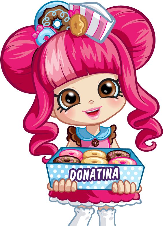 Character Donatina Shopkins Pinterest Shopkins - Donatina Shoppies (570x784), Png Download