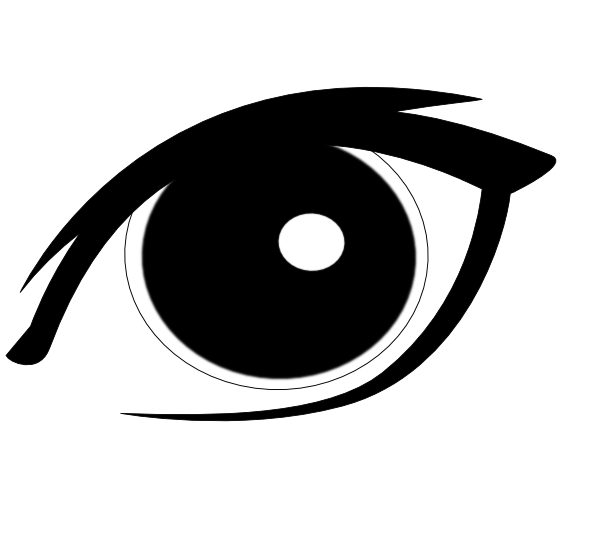 Girl Eyes Vector (600x540), Png Download