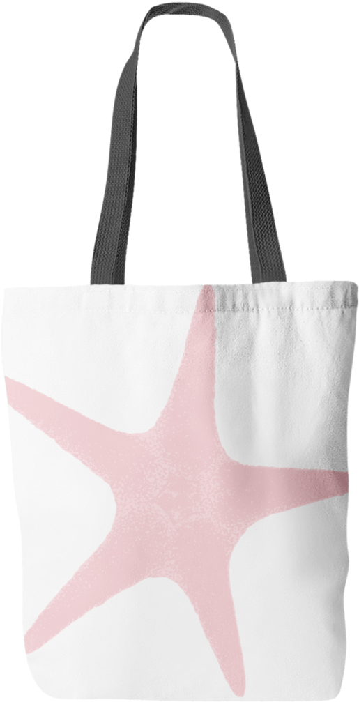 Barely Pink Starfish Tote Bag - Tote Bag (1060x1060), Png Download