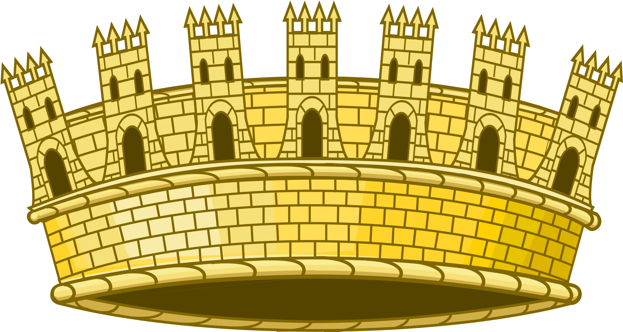 Open - Mural Crown (2000x1068), Png Download