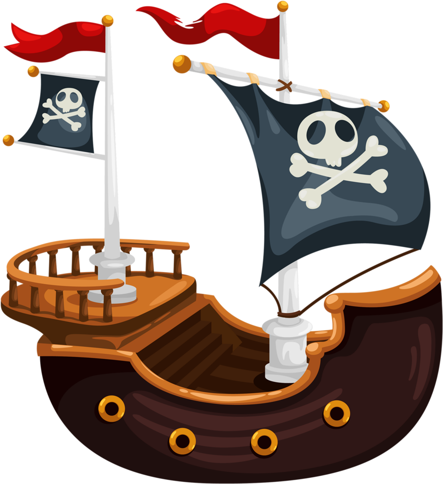 Download HD Png Planners Dolls - Barco Pirata Dibujo Animado Transparent  PNG Image - NicePNG.com, image size:906x991