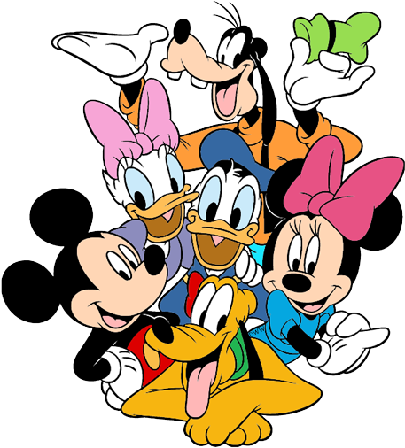 Clipart Friends Minnie Mouse - Mickey Mouse And Friends (469x521), Png Download