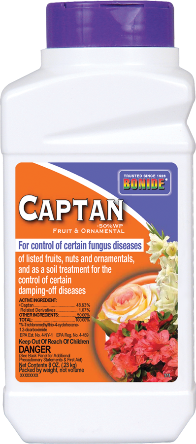 Captan® Fruit & Ornamental Wp - Bonide Products Inc Captan Fungicide, Fruit & Flower, (398x900), Png Download