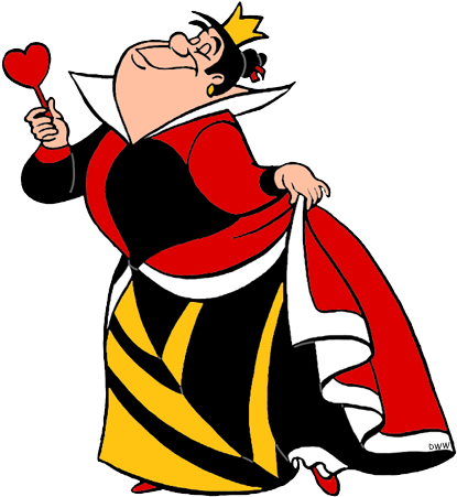 Alice In Wonderland Clipart Queen - Disney Alice In Wonderland Queen (425x463), Png Download