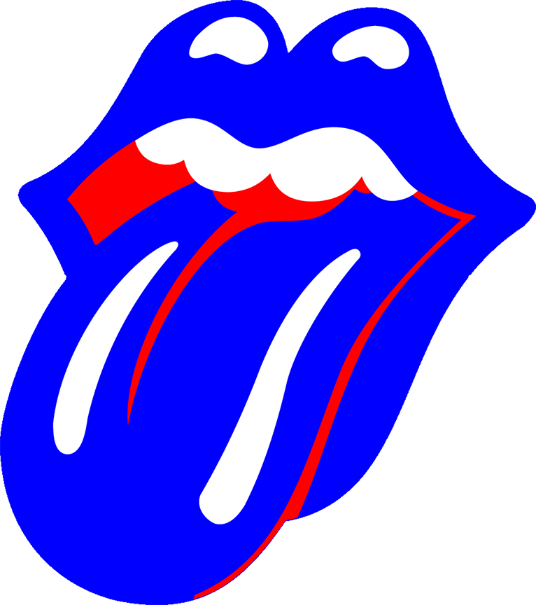 Turn Your Tongue Blue - Rolling Stones Tongue (766x864), Png Download
