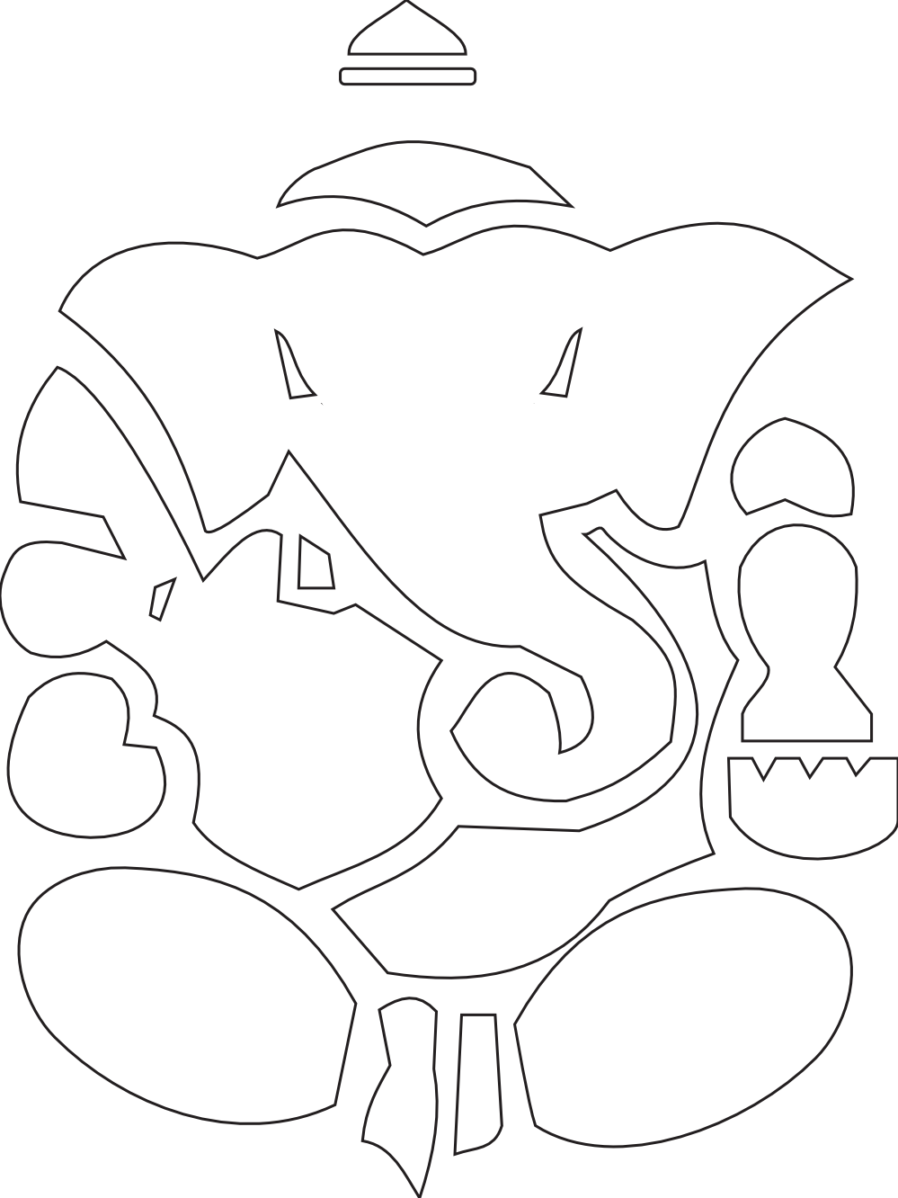 Download HD Ganesha Clip Art Transprent Png Free Download - Ganpati Images  Hd 1080p Transparent PNG Image - NicePNG.com, image size:999x1332