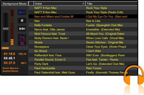 The Included Background Music Player Allows You To - Karaoke (480x318), Png Download