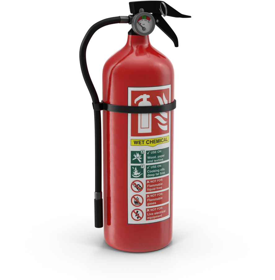 H16 - 2k - Fire Extinguisher Wet Chemical Id Sign 75mm X 200mm (1000x1000), Png Download