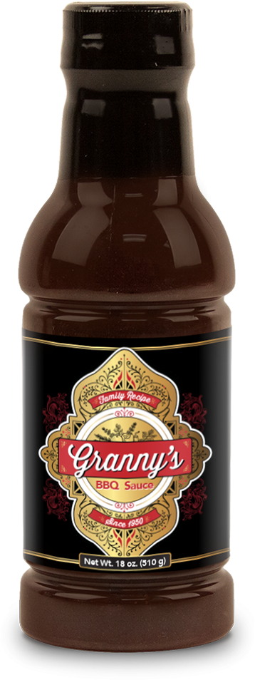 Granny's Bbq Sauce - Granny's Bbq Sauce 18oz (1000x1000), Png Download