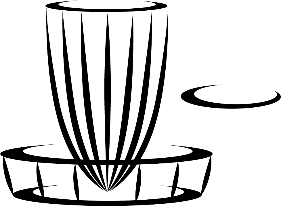 Golf Trophies, Sticker, Car Decals, Vinyl Decals, Disc - Disc Golf Basket Png (1000x1000), Png Download