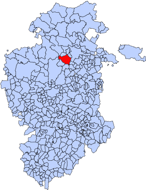Mapa Municipal Poza De La Sal - Mapa De Pradoluengo Burgos (310x400), Png Download