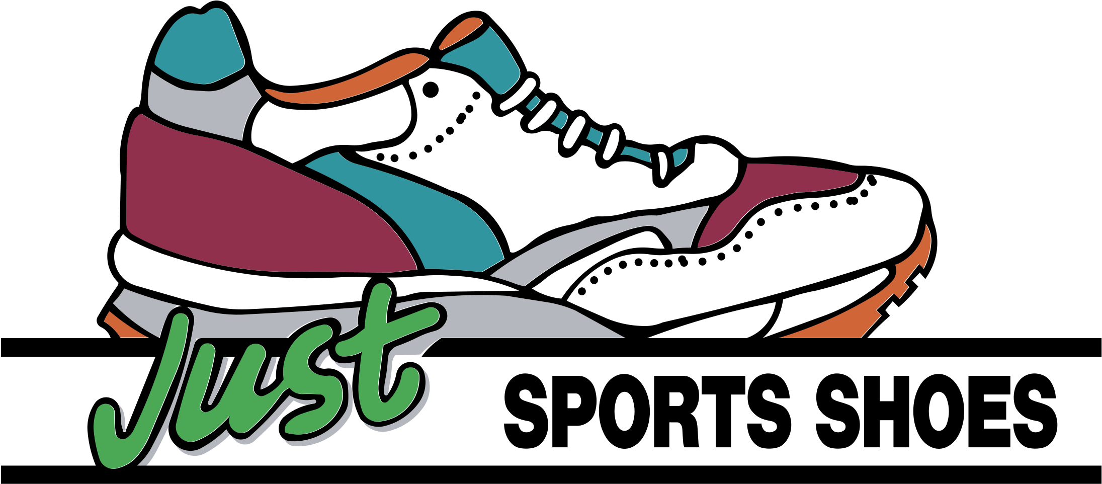 Just Sport Shoes Logo Png Transparent - Vector For Sports Shoes (2400x2400), Png Download