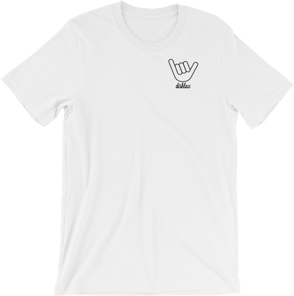 Hang Loose Lacrosse Tee White/black - Tee Shirt Nique Sa Mere (1000x1000), Png Download