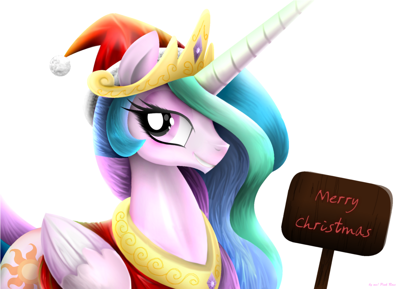 Pinkrose2001, Christmas, Clothes, Hat, Princess Celestia, - Santa Suit (1280x926), Png Download