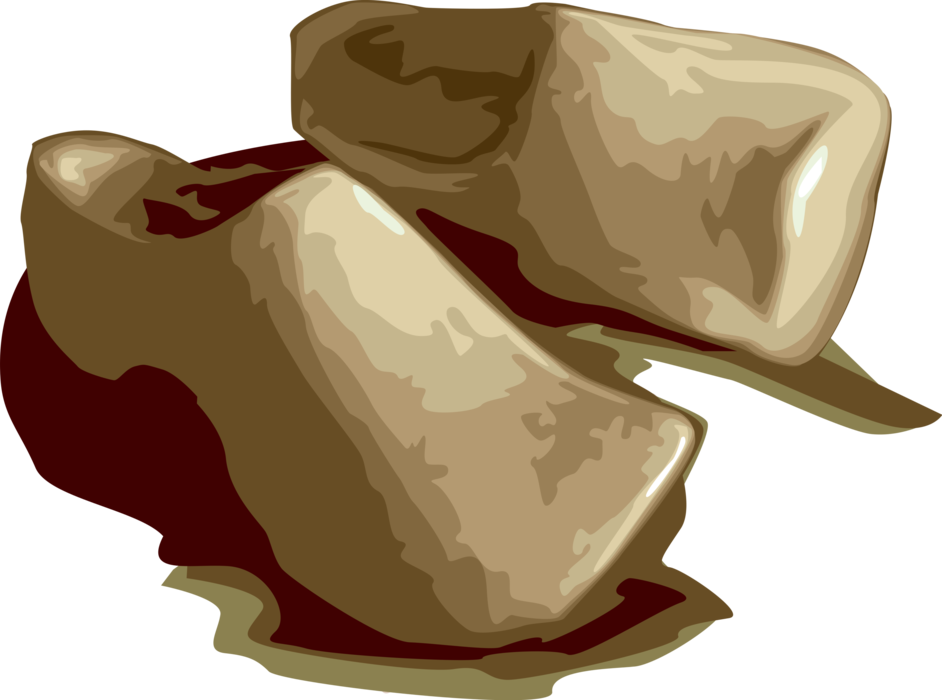 Vector Illustration Of Netherlands Dutch Wooden Shoes - Vector Graphics (942x700), Png Download