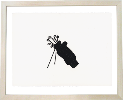 Golf Clubs - Silhouette (440x440), Png Download