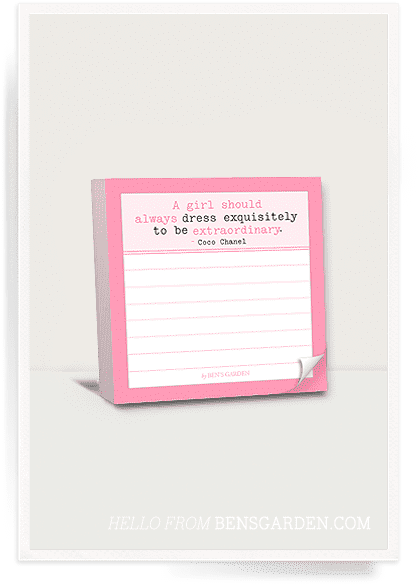 Ben's Garden A Girl Should Dress Scribble It Stickies - Ben's Garden (420x600), Png Download