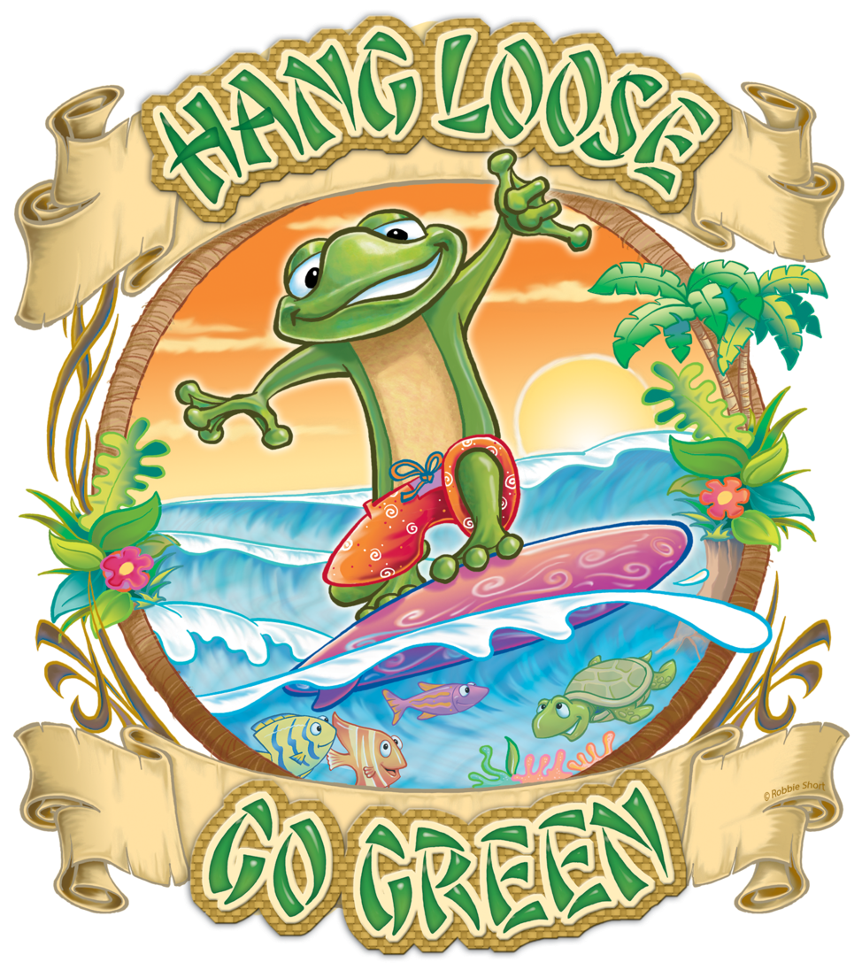 Hang Loose Go Green Earth Day Illustration - Mother (1000x1116), Png Download