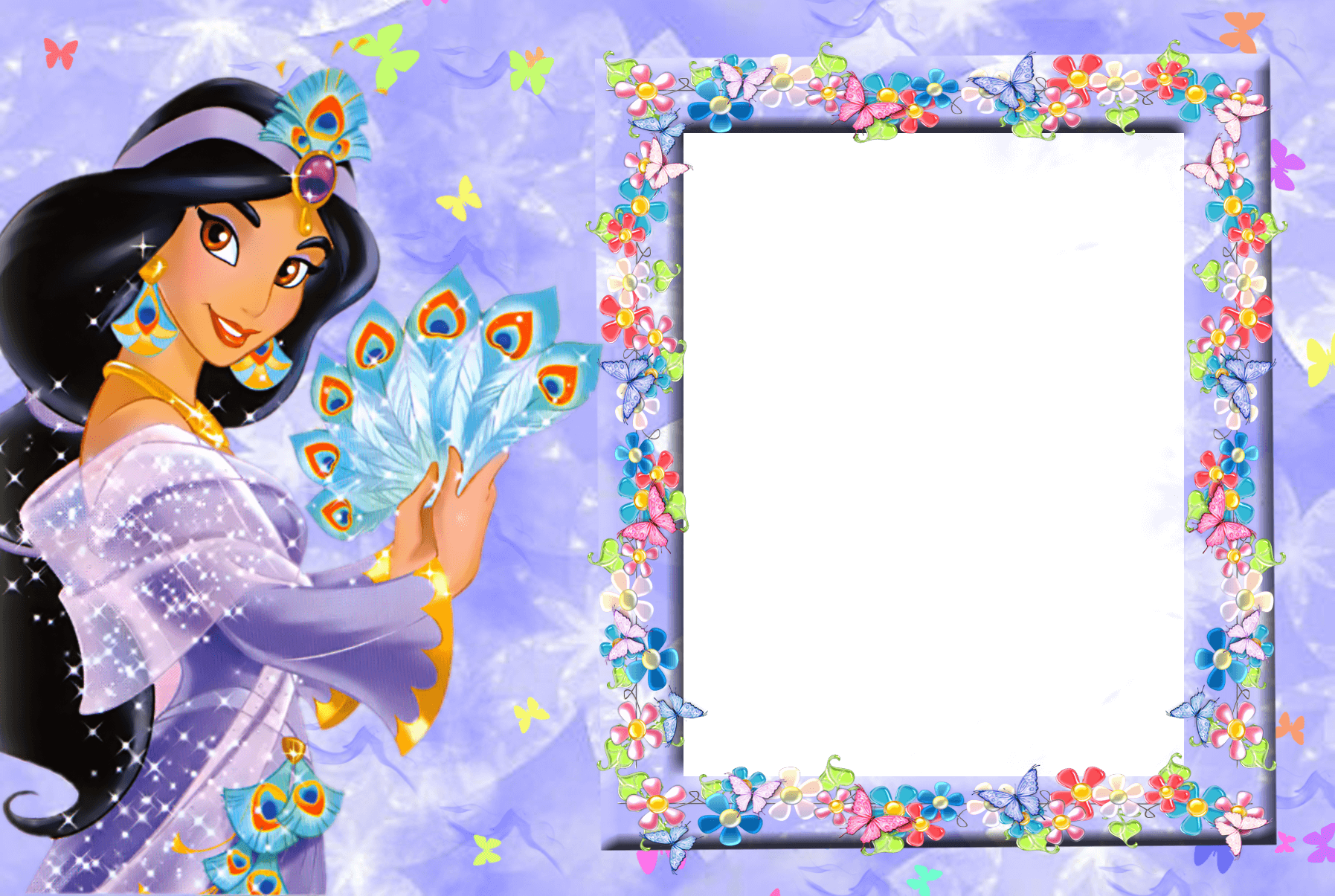 Marco De Foto Disney Aladín - Princess Jasmine Disney Princess (1795x1205), Png Download