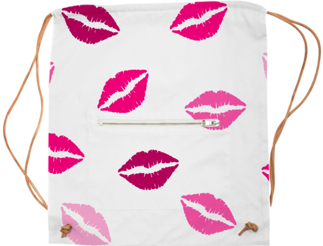 Sports Bag Pink Lips Kiss Love $65 - Book Your Next Makeup Appointment (1116x850), Png Download