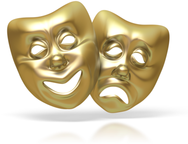 Comedy Tragedy 400 Clr 1629 , Comedy Tragedy 400 Clr - Clip Art (400x300), Png Download